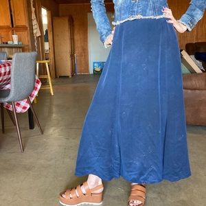 Vintage blue maxi skirt.